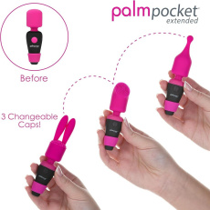 Palmpower - PalmPocket 3 Silicone Massage Heads - Pink photo
