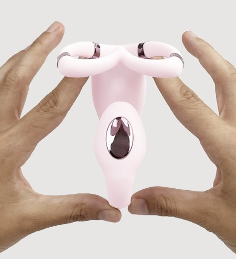 Adrien Lastic - Venus 雙重震動器 - 粉紅色 照片