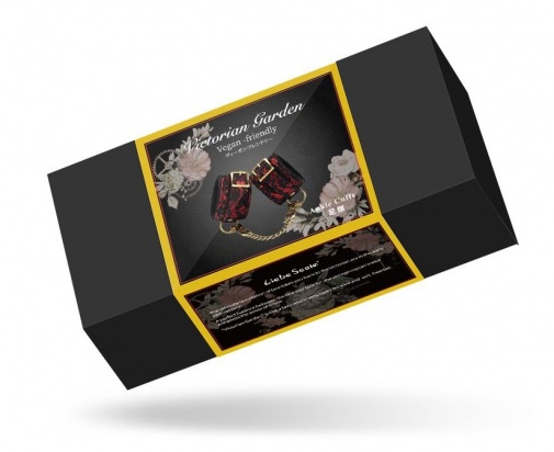 Liebe Seele - Victorian Garden Ankle Cuffs - Red photo