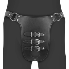 Ouch - Xtreme Chastity Belt w Straps - Black 照片
