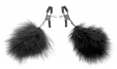 Frisky - Feather Nipple Clamps - Black photo