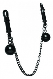 Mistress - Clamps with Ball Weights and Chain - Black photo