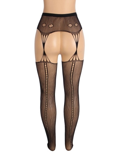 Ohyeah - Sexy Fishnet Pantyhose - Black - 3XL photo