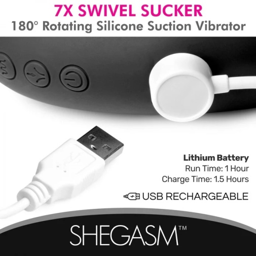 Inmi - Shegasm Swivel Sucker Vibe - Black photo