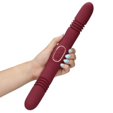 Loveline - Double Sided Thrusting Vibrator - Red photo