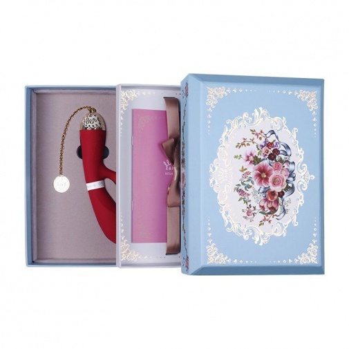 Zalo - Rosalie APP Rabbit Vibrator - Bright Red photo