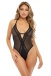 Oh La La Cheri - Renee Crotchless Teddy - Black - S/M photo