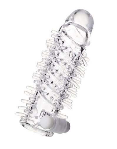 A-Toys - Fril Vibro Sleeve 13.4cm - Clear photo