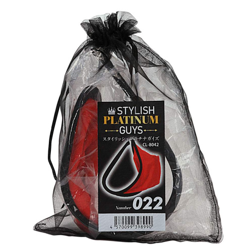 NPG - Platinum #022 Male C-String - Red/Black 照片