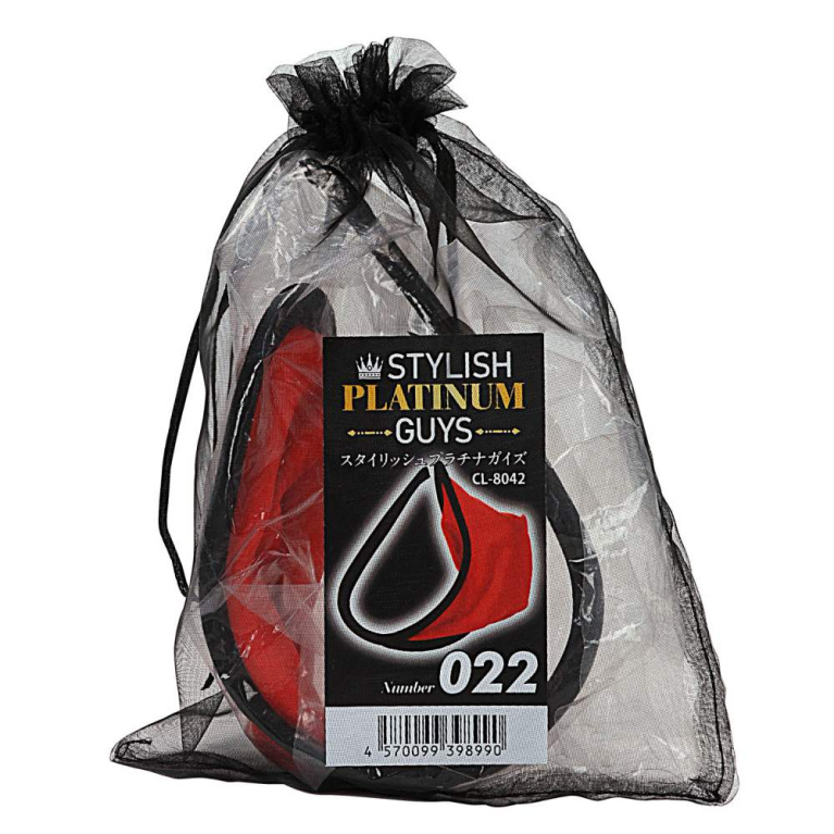 NPG - Platinum #022 Male C-String - Red/Black photo