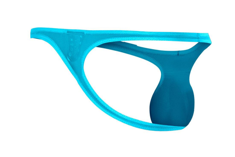 Cut4men - 夜光网状男仕迷你丁字内裤 - 青绿色 - 大码 照片