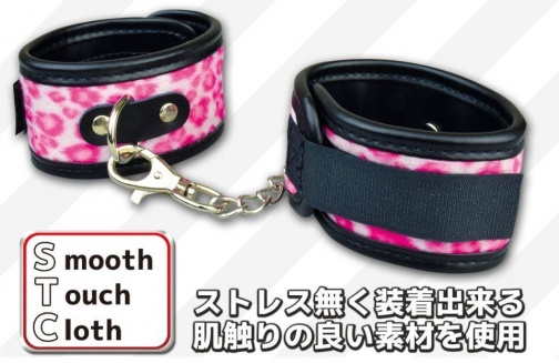 Prime - Hand Cuffs - Pink Leopard photo