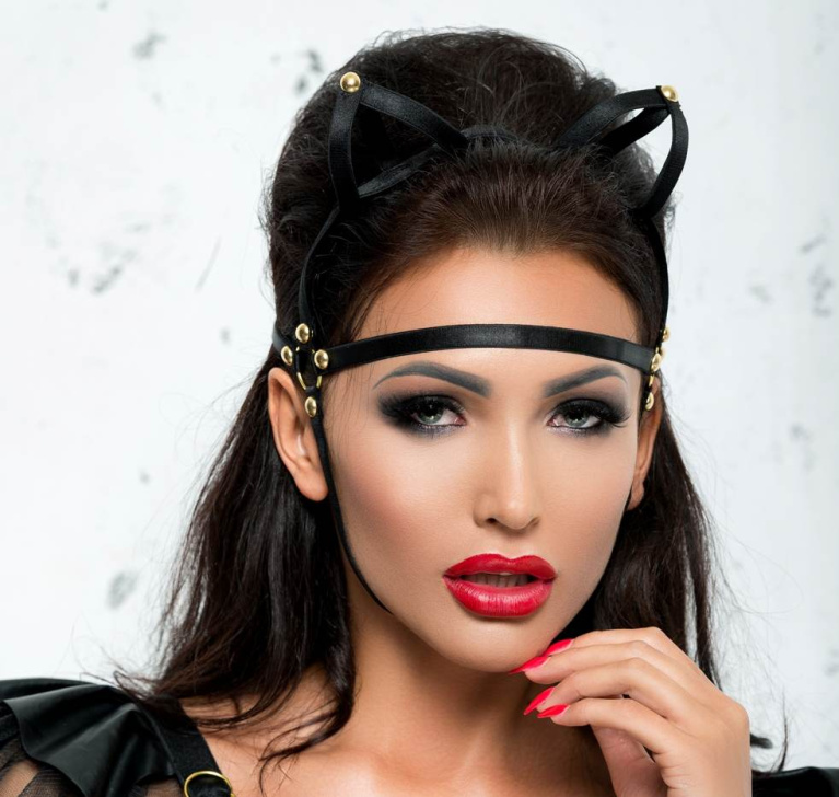 Me Seduce - Cat Mask 06 - Black photo