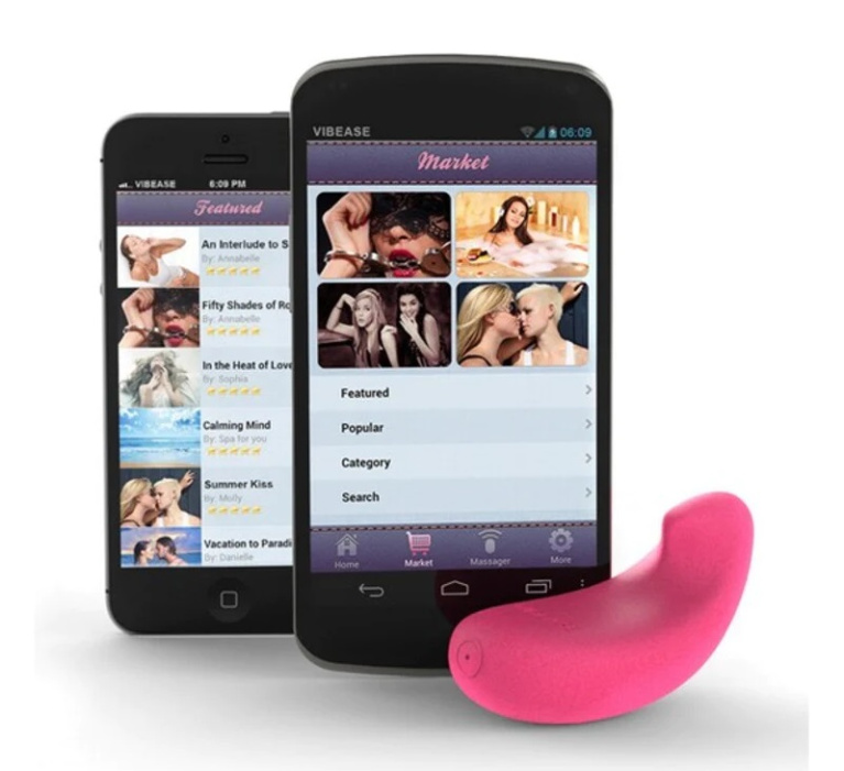 Vibease - iPhone & Android Vibrator Version - Pink photo