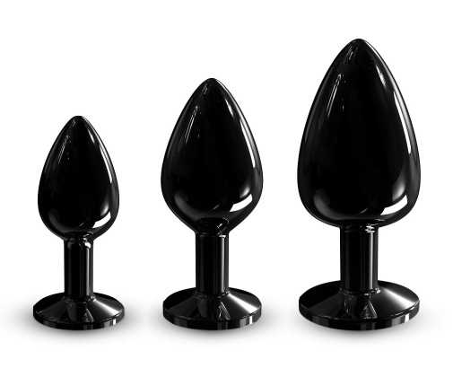 Dorcel - Metal Diamond Anal Plug M - Black photo