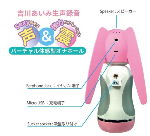 Mode Design - i:Me Eyey Manami Yoshikawa Voice Play Back Electric Masturbator 400g- Pink photo