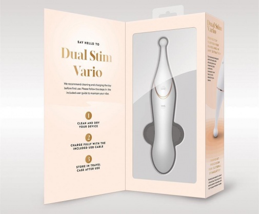 Bodywand - Dual Stim Vario 雙頭震動器 - 白色 照片