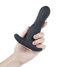 Honey Play Box - Agas Thrusting Butt Plug w Remote - Black photo