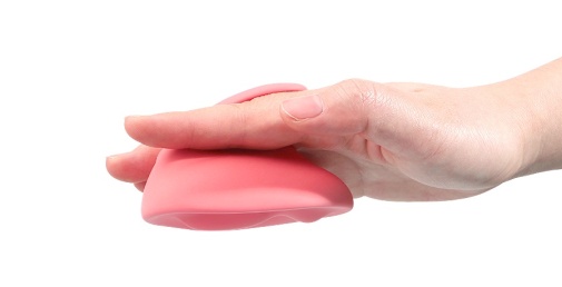 Arosum - Doe Heating Finger Vibrator - Pink photo