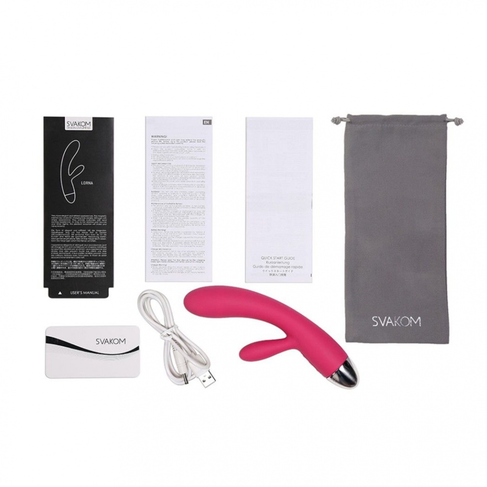 Lorna has a SVAKOM intelligent mode which highly imitates th... SVAKOM - Lorna Touch Sensor Rabbit - Wine Red photo-15