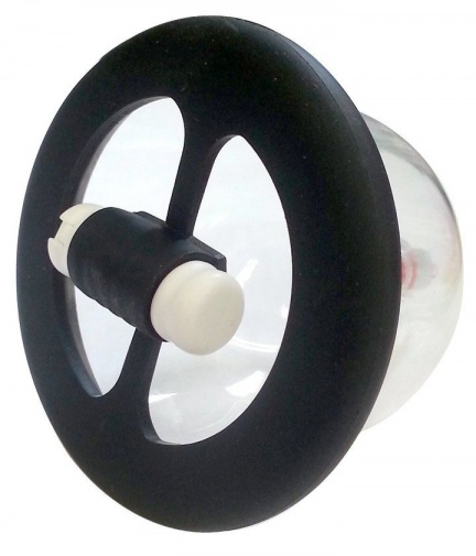 A-One - Excite 电动乳头杯DX震动器附泵 - 黑色 照片