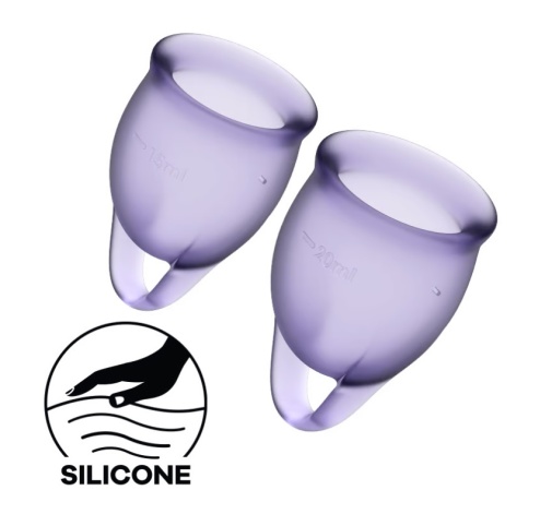 Satisfyer - Feel Confident Menstrual Cup - Lilac photo