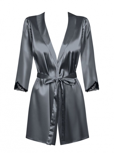 Obsessive - Satinia Robe - Gray - S/M photo