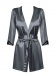 Obsessive - Satinia Robe - Gray - S/M photo-5