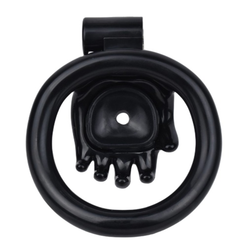FAAK - Hand Shaped Resin Chastity Cage - Black 照片