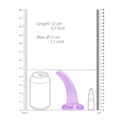 RealRock - 5" Non-Realistic Dildo - Purple 照片