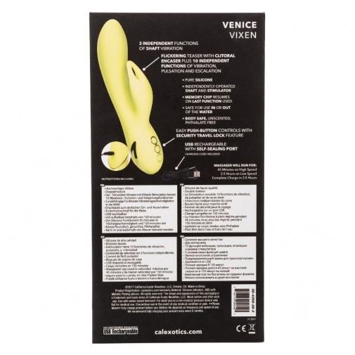 CEN - CalDream Venice Vixen Vibrator - Yellow photo