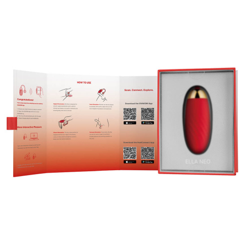 SVAKOM - Ella Neo Interactive Egg Vibrator - Red photo
