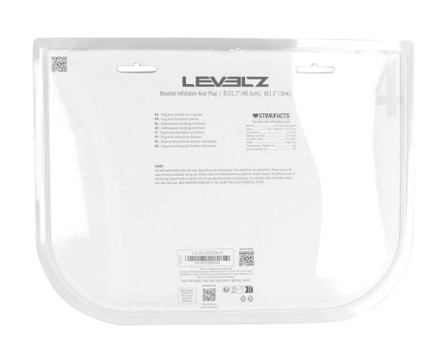 Levelz - 珠炼式充气后庭塞 - 黑色 照片