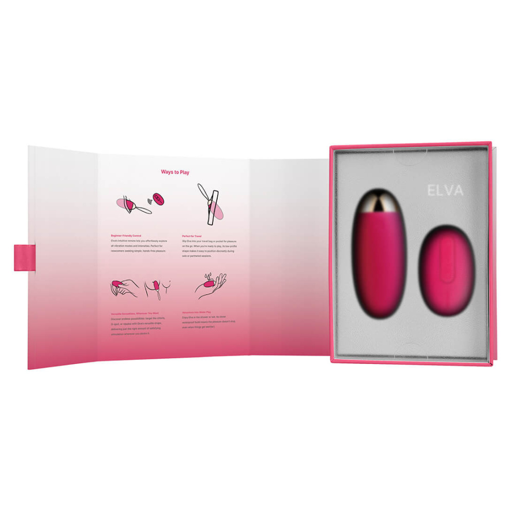 SVAKOM - Elva Remote Control Egg Vibrator - Plum Red photo-20