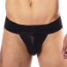 Prowler - Hole Punch Leather Jock - Black - S 照片