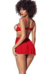 Mapale - 7508 Open Cups Babydoll - Red - L/XL photo