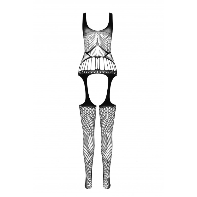 Passion - 開胸連身襪 BS106 - 黑色 照片