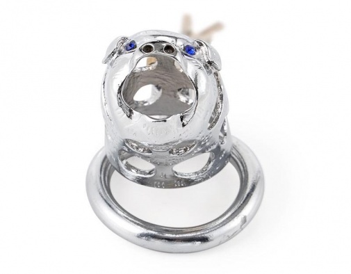 MT - Wild Boar Chastity Cage 45mm - Silver photo