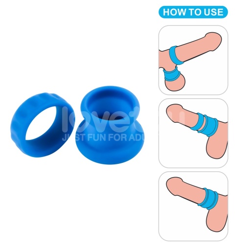 Lovetoy - Pinnacle Pro Twin Flex Stretcher - Blue photo