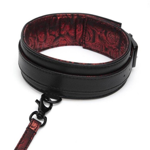 Fifty Shades of Grey -  Sweet Anticipation Collar w Leash - Red photo