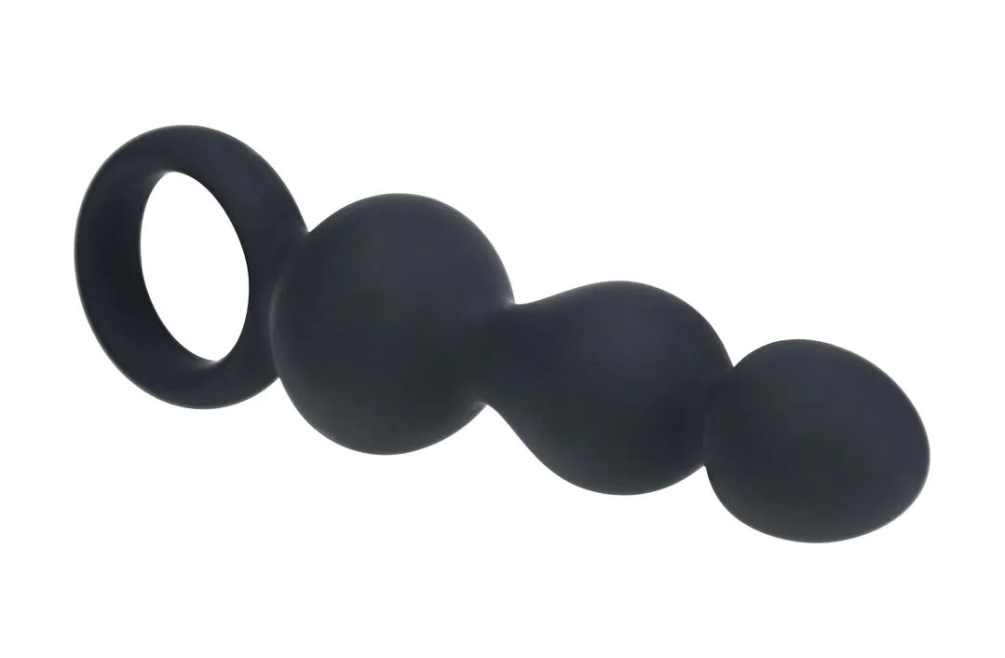 Levelz - 珠炼式后庭探棒 - 黑色 照片-4