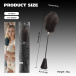 Chisa - Crop w Feathers - Black photo-6
