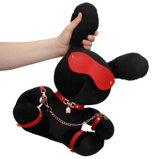 S-Line - Bondage Rabbit Velvet Toy - Black 照片