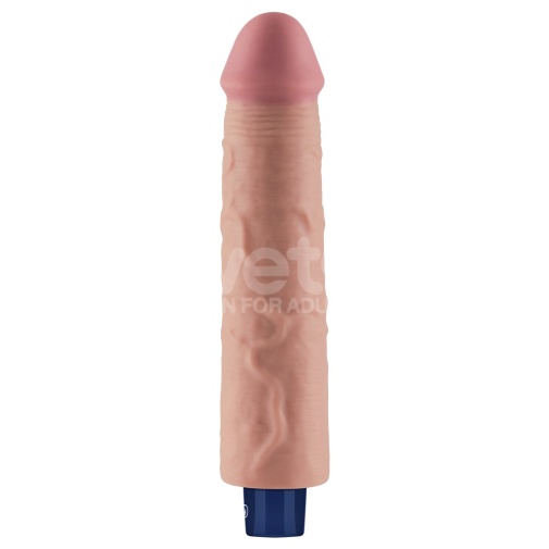 Lovetoy - 9.5" Real Softee Vibro Dildo - Flesh photo