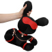 S-Line - Bondage Rabbit Velvet Toy - Black 照片-2