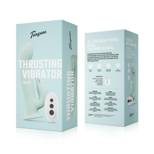 Teazers - Thrusting Rabbit Vibrator - Blue photo
