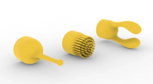 Liebe Seele - Bullet Vibrator w Attachment - Yellow photo