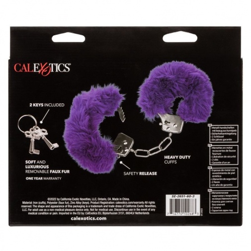 CEN - Ultra Fluffy Furry Cuffs - Purple 照片