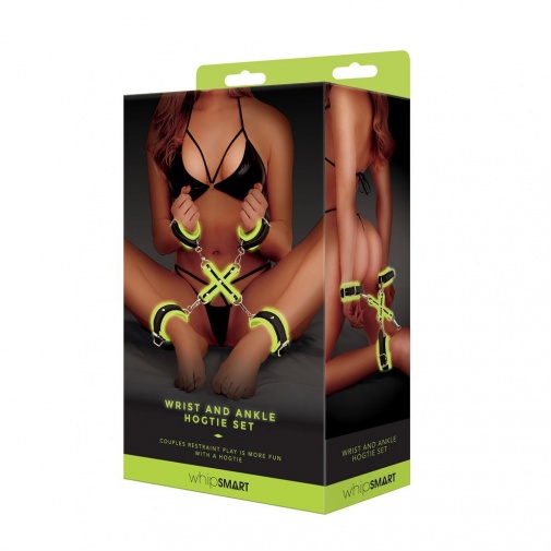 Whipsmart - Wrist And Ankle Hogtie Set - Glow in the dark photo