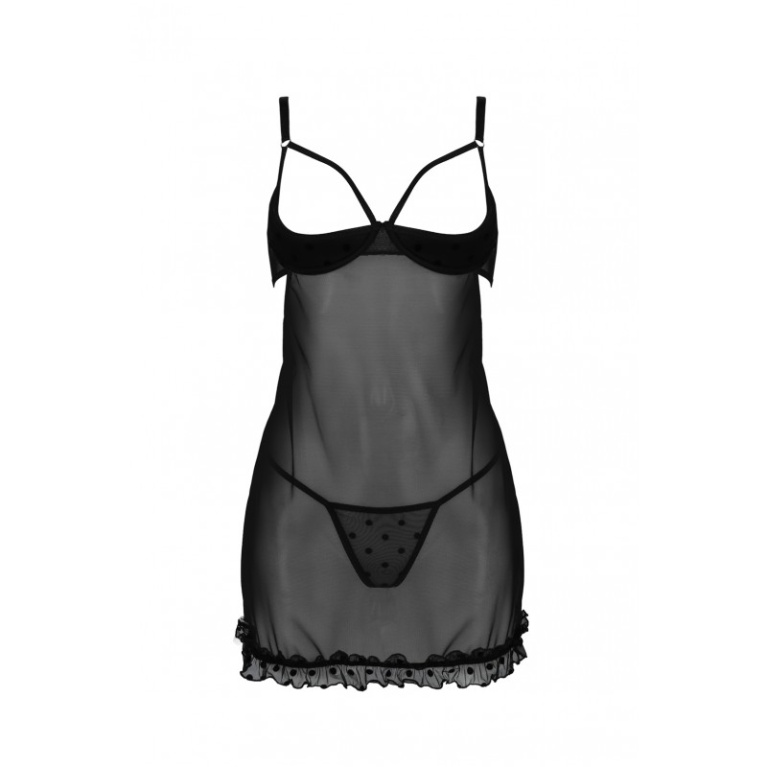 Passion - Marina 衬裙内衣 - 黑色- 细/中码 照片